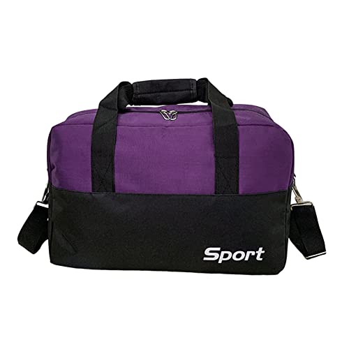 Amagogo Frauen Seesack Gym Bag Durable Lightweight Portable Nylon Fitness Bag Overnight Bag for Travel Beach Workout, violett, M von Amagogo