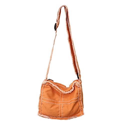 Amagogo Frauen Umhängetasche Schultertasche Geldbörse mit verstellbarem Schultergurt Tote Stilvolle Handtasche Damen Tasche für Frühling Urlaub Sommer Shopping, Orange von Amagogo