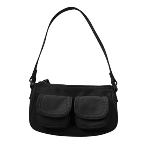 Amagogo Frauen Umhängetaschen Mode Multi -Taschen Nylon für Pendeleinkäufe Urlaub, Schwarz von Amagogo