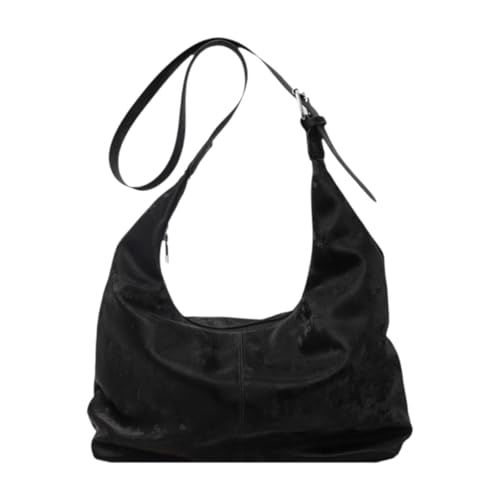 Amagogo Frauengurtbeutel auf Elegante Schultertasche für Straßenferien, Schwarz von Amagogo