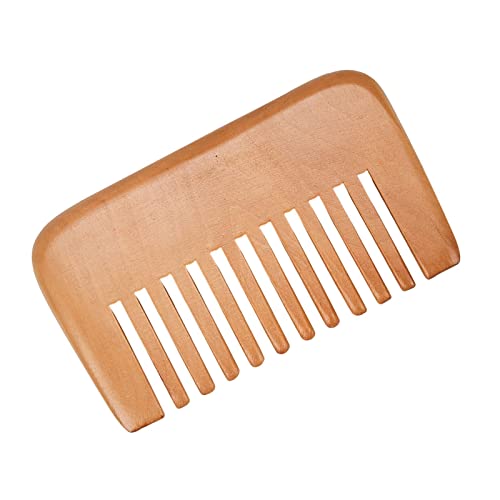 Amagogo Haarkamm aus Holz, Styling-Entwirrungswerkzeug, kein Griff, Entwirrkamm, Lockenkamm für Frauen, Mädchen, für den täglichen Gebrauch und auf Reisen von Amagogo