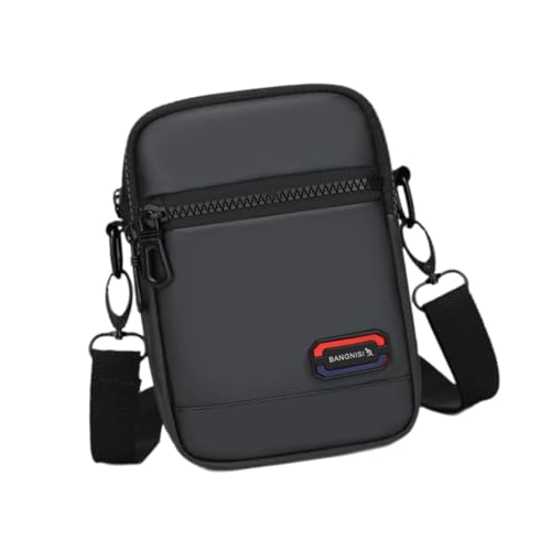 Amagogo Herren Umhängetasche Modische Hüfttasche zum Reiten Angeln Radfahren Fitnessstudio Einkaufen, Grau von Amagogo