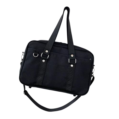Amagogo Japanische Umhängetasche tragbares trendiges Geschenk JK Handtasche für Reisearbeit zum Pendeln, Schwarz von Amagogo