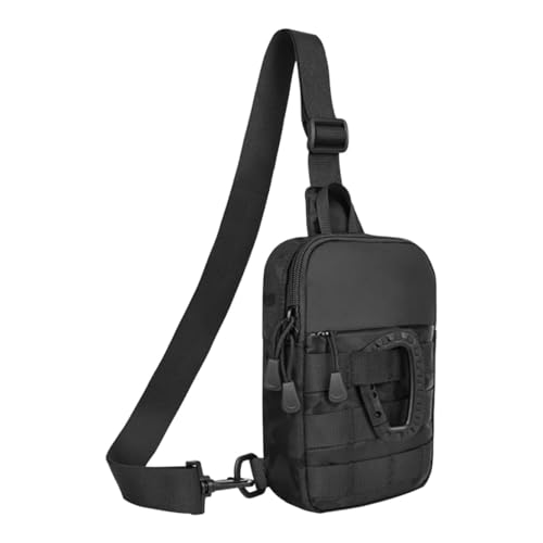 Amagogo Kleine Umhängetasche für Herren, wasserdicht, vielseitig einsetzbar, mit verstellbarem Riemen, Mini-Crossbody-Brusttasche für Fitnessstudio, von Amagogo