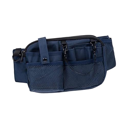 Amagogo Krankenschwester Bauchtasche, mehrere Fächer, Still-Organizer, Gürteltasche, Schürze, Hüfttasche, Utility Waist Pack für Bandagen Supplies, dunkelblau von Amagogo