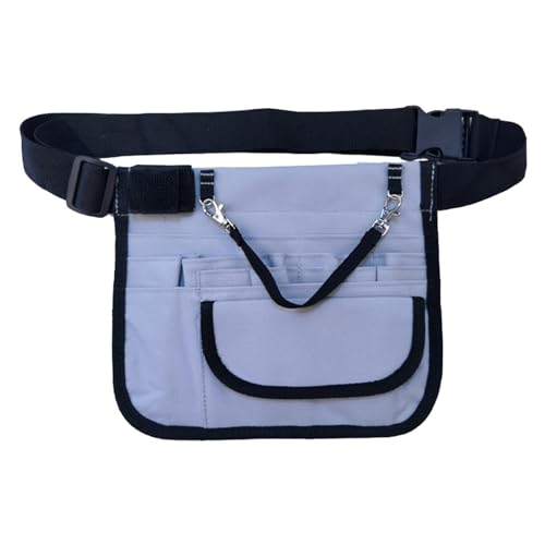 Amagogo Krankenschwestertasche, Hüfttasche, Gürteltasche, verstellbar, mit Klebebandhalter, Tasche, Hüfttasche, Werkzeugkoffer für, Hellgrau von Amagogo