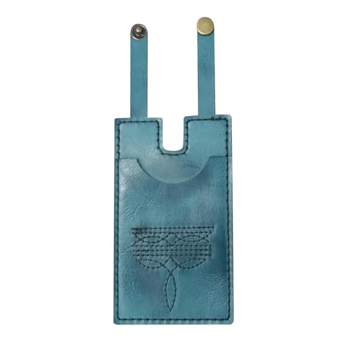 Amagogo Kreditkartenetui, PU-, Vordertasche, mittelalterliches minimalistisches, kompaktes Brieftaschen-Kartenetui für Rollenspiele, Urlaubspartys, Bühne, Blau von Amagogo