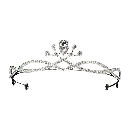 Amagogo Kristallkronen, Braut Tiara Königin für Hochzeit Krone Kopfschmuck Hochzeit Haarschmuck Zubehör, Stil A von Amagogo
