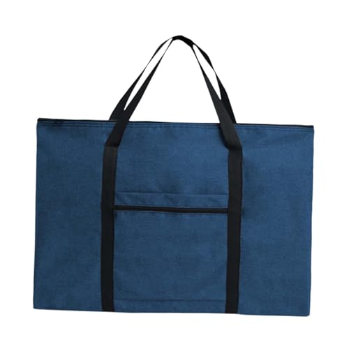 Amagogo Kunstportfolio transportieren Tasche Tasche Praktische Reißverschluss -Aktenorganisator Maltasche Zeichnung Board Handtasche für, Marine 8k A3 von Amagogo
