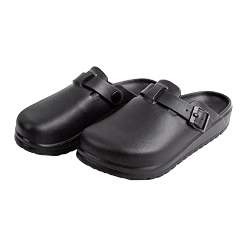 Amagogo Leichte Damen Stillschuhe, Hausschuhe, rutschfeste Clogs, für Zuhause, 39, Schwarz von Amagogo