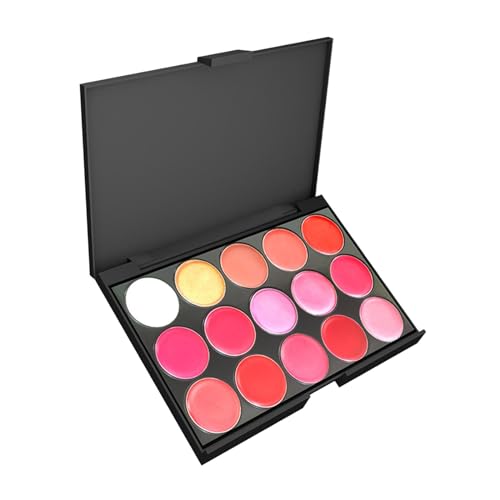 Amagogo Lidschatten-Palette mit 15 Farben, hochpigmentiert, wasserfest, mischbar, professionelle Make-up-Paletten, Augen-Make-up-Paletten für Mädchen von Amagogo