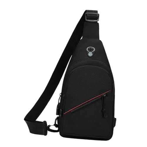 Amagogo Männer Brustbeutel stilvolle lässige Gelegenheitsumhängetasche zum Laufradfischen Reisen, Schwarz Amagogo Männer Brustbeutel stilvolle lässige Gelegenheitsumhängetasche zum Laufradfischen Reisen, Schwarz von Amagogo
