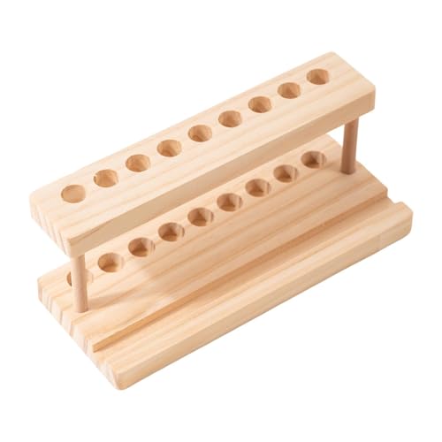 Amagogo Make-up-Pinsel-Organizer, Halter, Organizer, Aufbewahrungszubehör, Holzornament für Maniküre, Nagelschnitzstift, DIY-Nagelkunststift von Amagogo