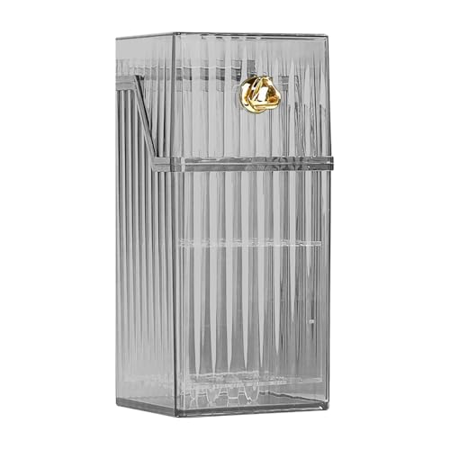 Amagogo Make-up-Pinselhalter, Organizer für Kosmetikutensilien, staubdicht, multifunktional, mit Schlitzen, Trockengestell für Make-up-Pinsel für den, Grau Amagogo Make-up-Pinselhalter, Organizer für Kosmetikutensilien, staubdicht, multifunktional, mit Schlitzen, Trockengestell für Make-up-Pinsel für den, Grau von Amagogo
