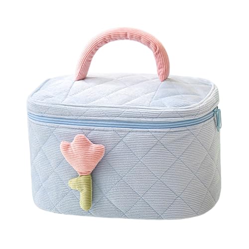 Amagogo Make-up-Tasche, großes Fassungsvermögen, leichtes Kosmetiketui für Ehefrau, Teenager, Mädchen, Schwester, Blau Amagogo Make-up-Tasche, großes Fassungsvermögen, leichtes Kosmetiketui für Ehefrau, Teenager, Mädchen, Schwester, Blau von Amagogo