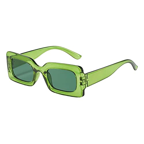 Amagogo Moderne Autofahrerbrillen Brillen -Schutz Sommerbrillen Sonnenbrillen Damen Herren Rechteckige Sonnenbrillen für Urlaub, Mädchen, Strand, Damen, GRÜN von Amagogo