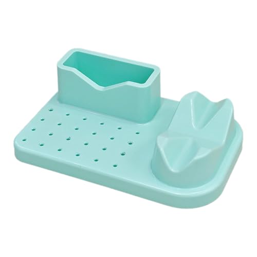 Amagogo Nägel Poliermaschine Organizer 20 Löcher Bohrhalter Salon persönlicher Anwendungsfall Tragbare Bits Storage Box Nagel Drillständer, GrÜn von Amagogo