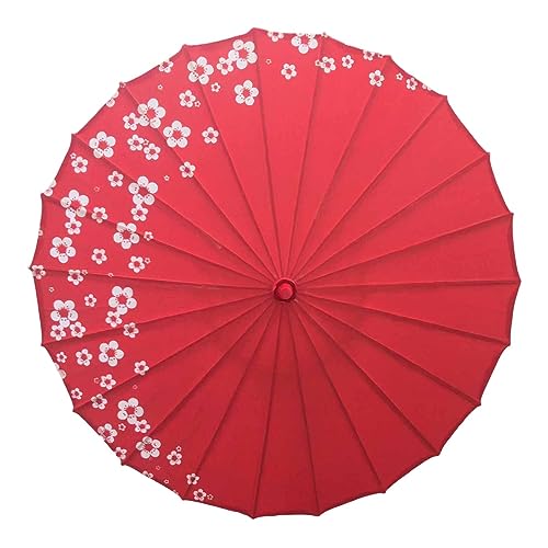 Amagogo Ölpapier-Regenschirm im chinesischen Stil, orientalischer Stil, Ölpapier-Regenschirm, wunderschöner Damen-Regenschirm aus Seidenstoff für Zuhause, Blume von Amagogo