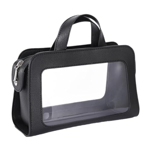 Amagogo PU -Make -up -Tasche, Frauen Kosmetikbeutel, leichter wasserdichte Toilettenbeutel für Toilettenartikel Kosmetikmake -up -Geschenk, Schwarz von Amagogo