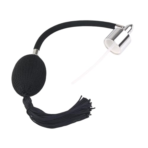 Amagogo Parfümflaschen-Sprührohrdüse mit langer Quaste, Damen, Innendurchmesser 18 mm, multifunktionale Ersatz-Sprühdüse für den Laden, Schwarz von Amagogo