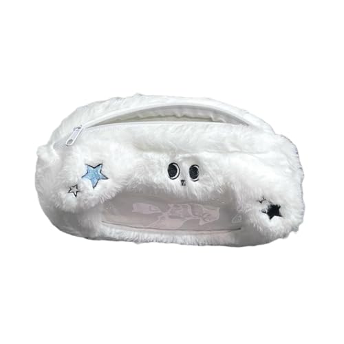 Amagogo Plüsch-Federmäppchen, weicher Behälter, Stifttasche für Mädchen, Jungen, Teenager, Erwachsene, Blaue Katze von Amagogo