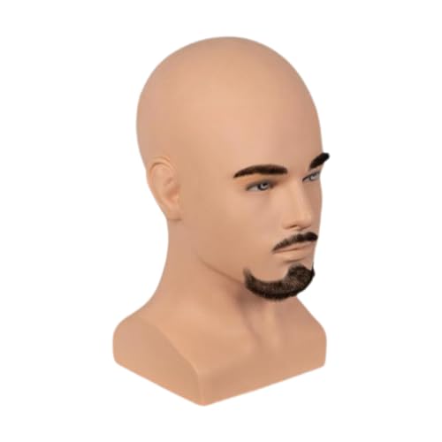 Amagogo Puppenkopf, Perückenhut Kappen Ausstellungsständer, Modernes Kappen Aufbewahrungsregal, Kappen Organizer für Den Salon zu Hause Und Reise Anfänger Sty, Style B von Amagogo