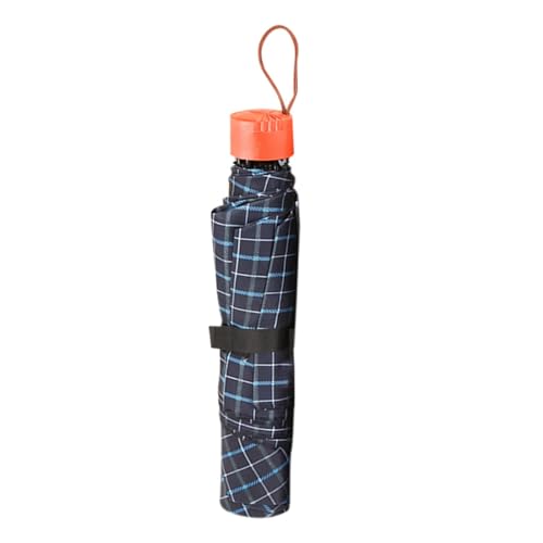 Amagogo Regenschirm Taschenschirm Leichter Sonnenschutz Sonnenschutzschirm Reiseschirm für Outdoor Street Beach Geschenk, 7 Rippen Gitter von Amagogo