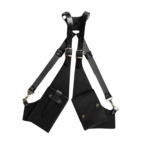 Amagogo Steampunk Schultergurt Tasche PU Geldbörse Tasche für Kostüm Zubehör Reiten, Schwarz Amagogo Steampunk Schultergurt Tasche PU Geldbörse Tasche für Kostüm Zubehör Reiten, Schwarz von Amagogo