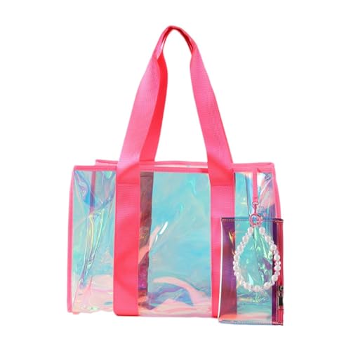 Amagogo Strandtasche PVC Mode für Fraueninnen und Mehrzweck -wasserdichte Umhängetasche für Konzertstadion Sportveranstaltung Arbeitspool, Rosa Amagogo Strandtasche PVC Mode für Fraueninnen und Mehrzweck -wasserdichte Umhängetasche für Konzertstadion Sportveranstaltung Arbeitspool, Rosa von Amagogo