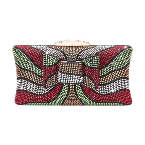 Amagogo Strass-Clutch-Geldbörse für Damen, glitzernde Bling-Clutch für Hochzeiten, glitzernde Schultertasche mit Abnehmbarer Kette, Schwarz Amagogo Strass-Clutch-Geldbörse für Damen, glitzernde Bling-Clutch für Hochzeiten, glitzernde Schultertasche mit Abnehmbarer Kette, Schwarz von Amagogo