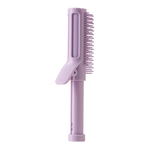 Amagogo Stylingbürste, tragbar, multifunktional, Lockenbürste, Haarentwirrungsbürste für Frauen, Mädchen, violett von Amagogo