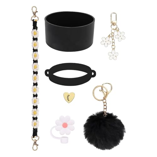 Amagogo Tassen-Zubehör-Set, Schlüsselanhänger, Charms, Schlüsselanhänger, modisch, Tassen-Anhänger-Set, Tassen-Ketten-Set, Schwarz Amagogo Tassen-Zubehör-Set, Schlüsselanhänger, Charms, Schlüsselanhänger, modisch, Tassen-Anhänger-Set, Tassen-Ketten-Set, Schwarz von Amagogo