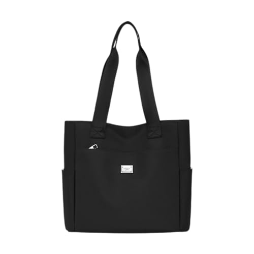 Amagogo Tragetasche für Damen, Handtasche mit Griff Oben, Oxford-Stoff, leichte Pendeltasche, Umhängetasche, Umhängetasche für Party, Outdoor, Dating, Schwarz Amagogo Tragetasche für Damen, Handtasche mit Griff Oben, Oxford-Stoff, leichte Pendeltasche, Umhängetasche, Umhängetasche für Party, Outdoor, Dating, Schwarz von Amagogo
