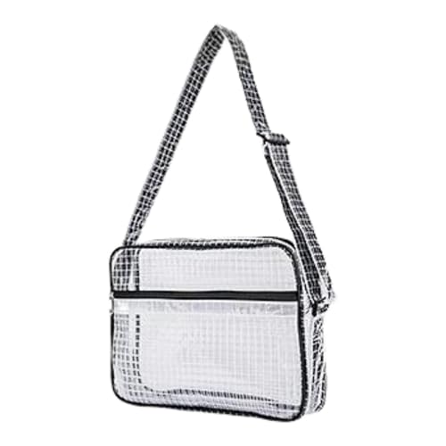 Amagogo Transparente Tasche für Stadionveranstaltungen, Umhängetasche, praktisch, vielseitig, mit Vordertasche, PVC-Umhängetasche, transparente Geldbörse für Amagogo Transparente Tasche für Stadionveranstaltungen, Umhängetasche, praktisch, vielseitig, mit Vordertasche, PVC-Umhängetasche, transparente Geldbörse für von Amagogo