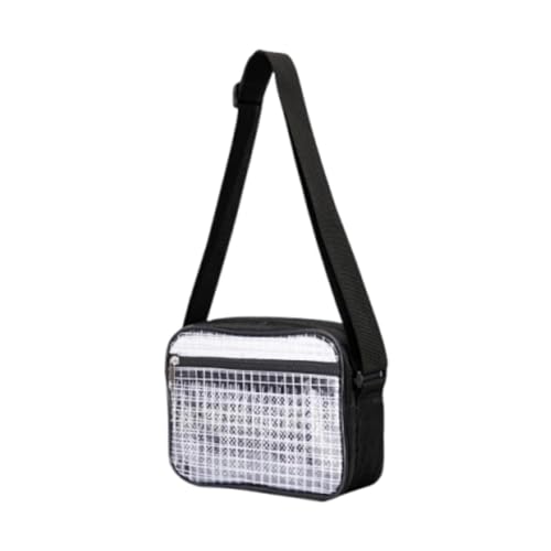 Amagogo Umhängetasche, transparente Tasche für Stadionveranstaltungen, modische, tragbare Umhängetasche aus PVC, transparente Geldbörse für, S Amagogo Umhängetasche, transparente Tasche für Stadionveranstaltungen, modische, tragbare Umhängetasche aus PVC, transparente Geldbörse für, S von Amagogo