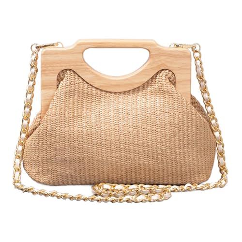 Amagogo Umhängetasche für Damen, leicht, stilvoll, für Partys im Freien, Frühling und Sommer, Khaki Amagogo Umhängetasche für Damen, leicht, stilvoll, für Partys im Freien, Frühling und Sommer, Khaki von Amagogo