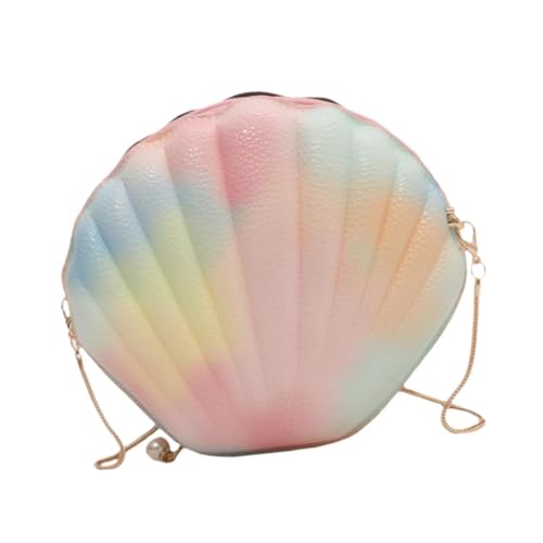 Amagogo Umhängetasche in Muschelform. Trendige, modische Umhängetasche mit Kette für das Pendeln im Frühling, Mehrfarbig Amagogo Umhängetasche in Muschelform. Trendige, modische Umhängetasche mit Kette für das Pendeln im Frühling, Mehrfarbig von Amagogo