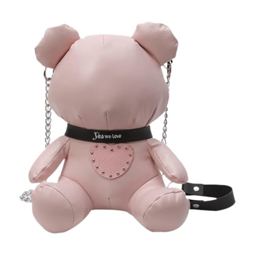 Amagogo Umhängetasche mit Bärenmotiv und Riemen, Handy-Geldbörse für Frühlings-Dating, Shopping-Party, Rosa Amagogo Umhängetasche mit Bärenmotiv und Riemen, Handy-Geldbörse für Frühlings-Dating, Shopping-Party, Rosa von Amagogo