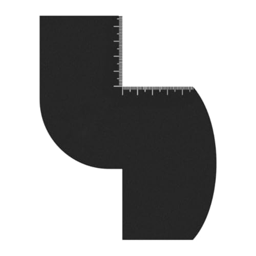 Amagogo Verbesserung der Karte für Barber Bart -Line -up -Werkzeug, einfach zu reinigen, Kanal Haarleitungskarten -Haaranbieter für Männer, S Shape von Amagogo