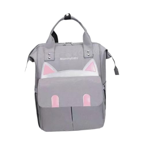 Amagogo Wickeltasche Rucksack Multifunktionale Oxford Große Organizer Reise Baby Tasche, Grau von Amagogo