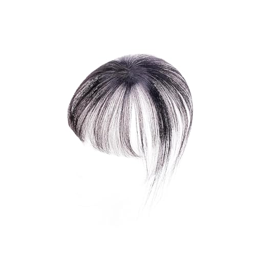 Amagogo -in-Haarfransen-, in-Stirn-Topper für Frauen, Haar-Accessoire, elegantes Haarteil, gefälschter, dünner für den täglichen Gebrauch, Schwarz von Amagogo
