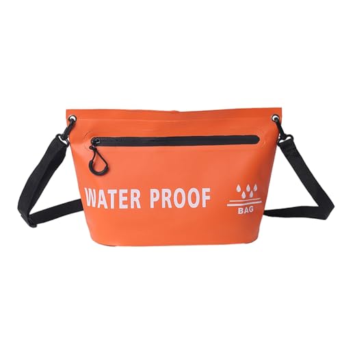 Amagogo wasserdichte Trockentasche, wasserdichte Umhängetasche, Sack-Geldbörse, Handtasche, Umhängetasche für Trekking, Reisen, Schwimmen, Rafting, Damen und, Orange von Amagogo