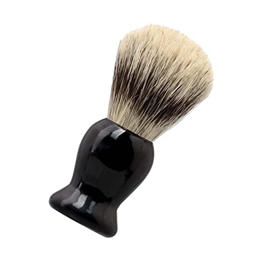 Men Shave Brush Face Cleaning Shaving Gift for Him Dad Father Men Boyfriend Durable Shave Brush Accessories Barber Salon Tool Black Handle von Amagogo