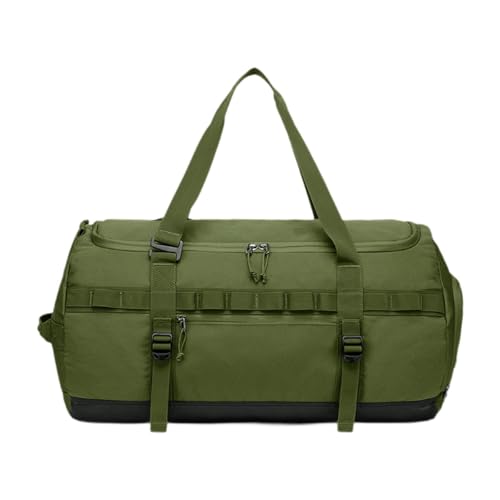 Reisetasche, Sportrucksack, 60 l, Abriebfest, mit Schuhfach, Rucksack für Übernachtungen, Wandern, Herren und Damen, GrÜn von Amagogo