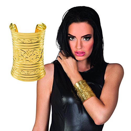 Römerin Armspange - Gold - Ägyptischer Schmuck Armreif Orient Modeschmuck Antike Armschmuck Göttin Ägypterin Kostüm Accessoire Ägyptischer Schmuck Armreif von Amakando