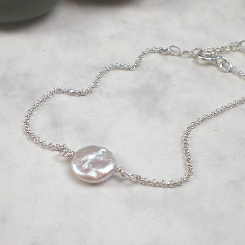 Feines Biwa Perlen Armband 925 Silber | D508 Feines Biwa Perlen Armband 925 Silber | D508 von AmaleeJewelry