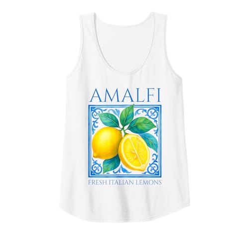 Damen Amalfi Frische italienische Zitronen Sommerreise Urlaub Italien Tank Top von Amalfi Coast Italian Style Summer Designs