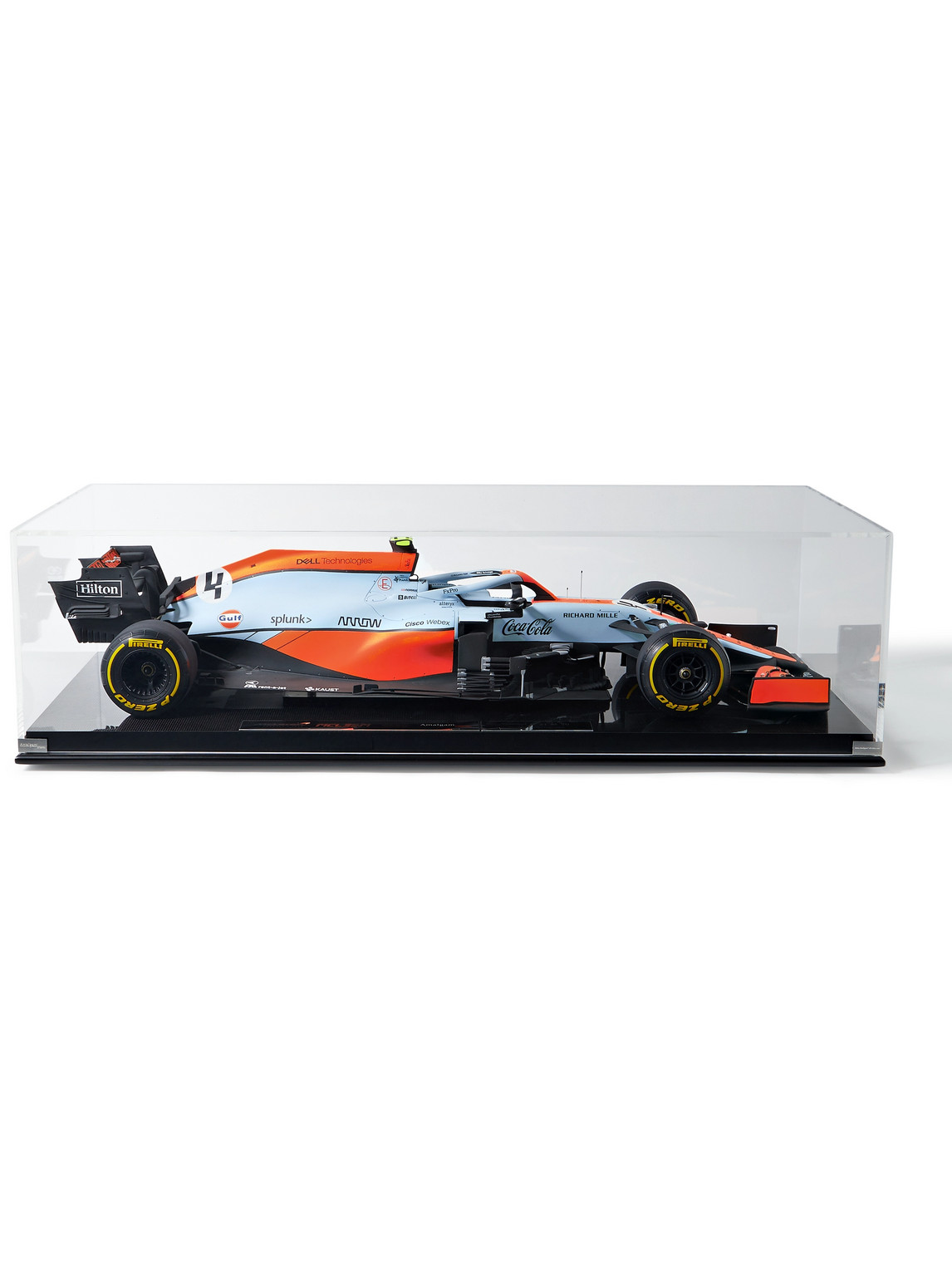 Amalgam Collection - McLaren MCL35M Lando Norris (2021) Monaco Grand Prix 1:8 Model Car - Men - Orange von Amalgam Collection