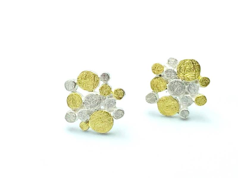 Ohrstecker Silber Bicolor von AmaliaTavaresSchmuck