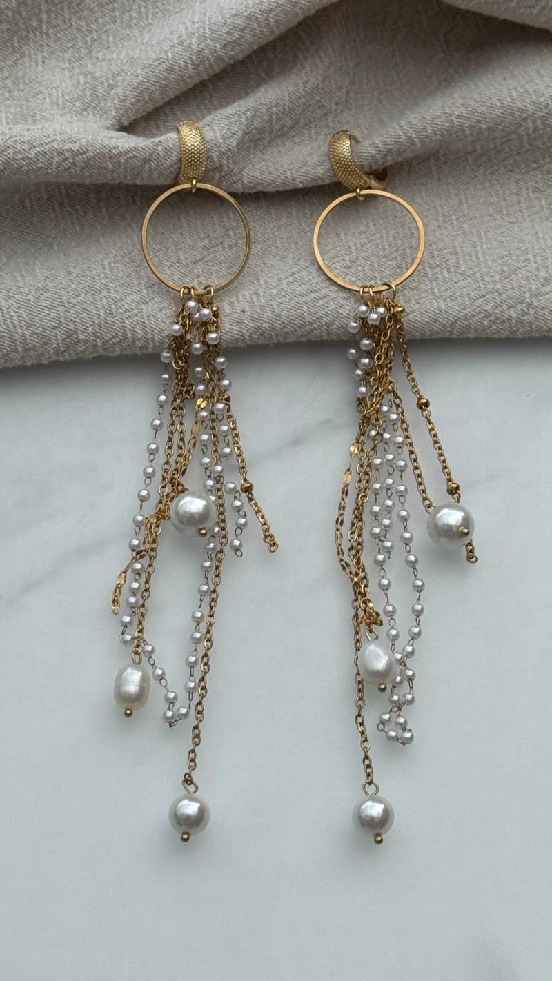 Hängeohrringe „Dreamcatcher" | Nickelfrei & 18 Karat Vergoldet Hängeohrringe „Dreamcatcher" | Nickelfrei & 18 Karat Vergoldet von Amalithebrand